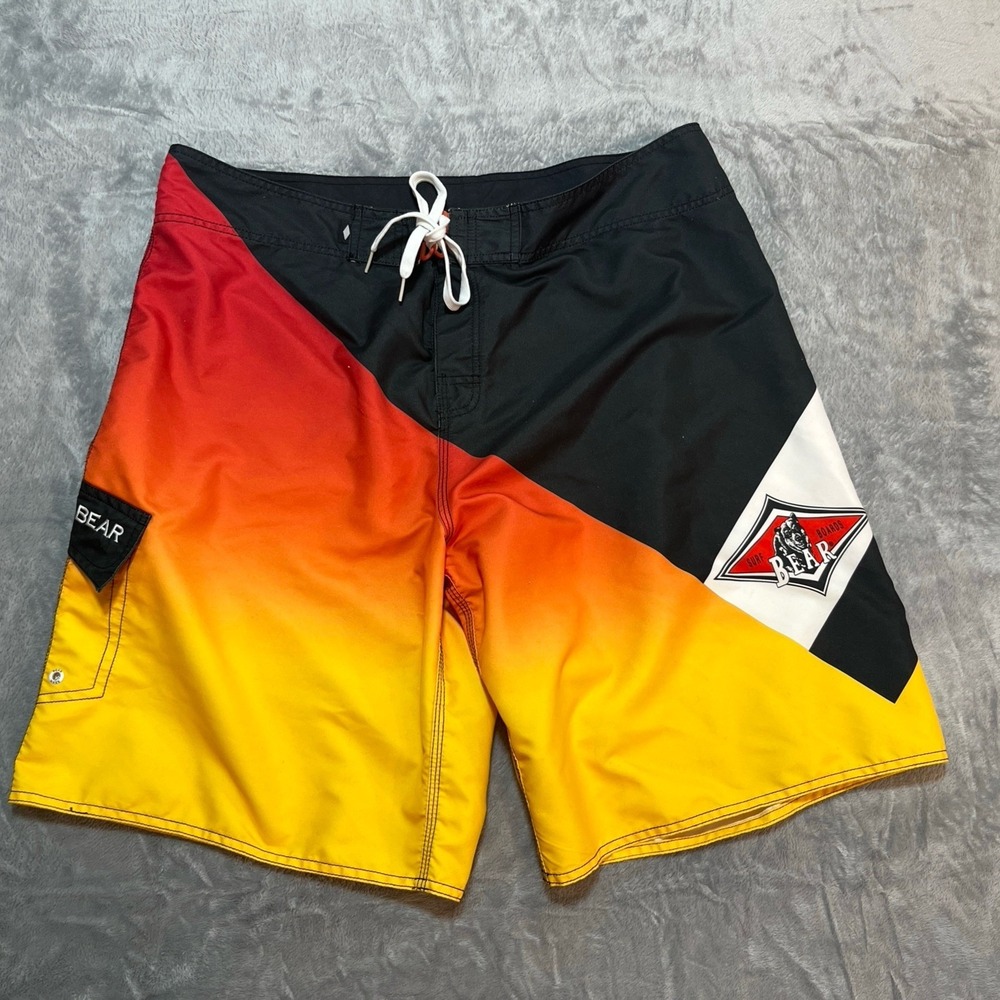 Vintage Bear Surfboards Shorts Men's Size 40 Surf Skate Rare‎